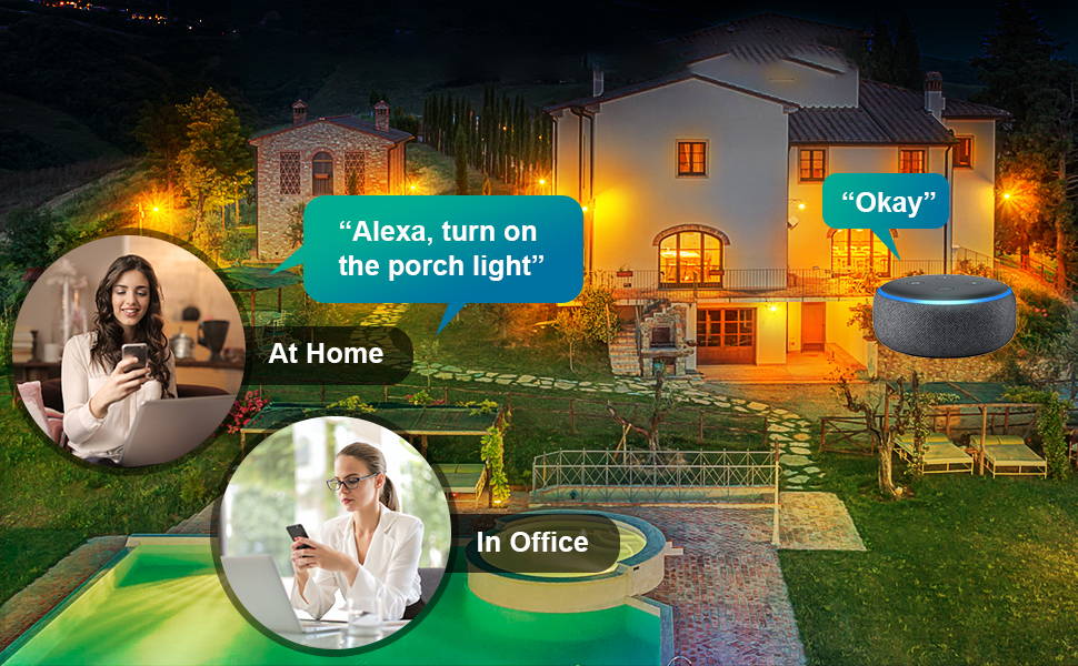 Alexa porch hot sale light